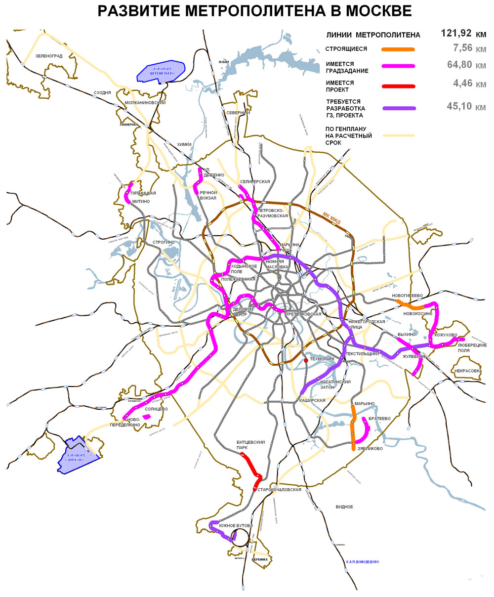 Карта метро москвы куркино